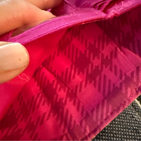 5 for $25!🌸Vera Bradley Pink Floral Paisley Kisslock Quilted ID Wallet - Picture 7 of 8